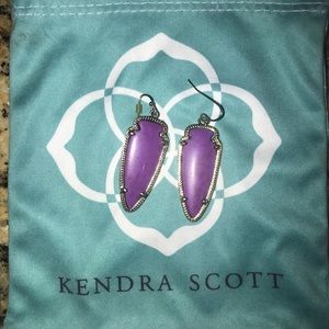 Purple Kendra Scott earrings